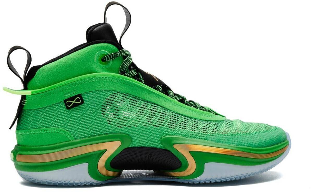 Zapatillas de baloncesto Intersport Nike Jordan XXXV Mid (CZ2650)green spark/metallic gold/black