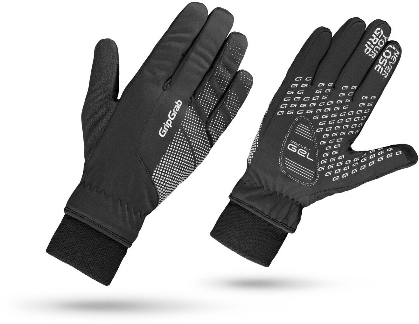 Guantes de ciclismo Intersport GripGrab Ride Windproof Winter Gloves black