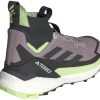 Calzado de montaña Intersport Adidas TERREX Free Hiker 2.0 preloved fig/carbon/green spark