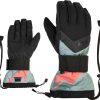 Intersport Ziener Milan ASR Glove SB gray seal.vibrant peach Ropa de esquí