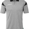 Intersport Uhlsport Squad 27 Short Sleeve Polo (1002259)(100225931) grey Camisetas de fútbol