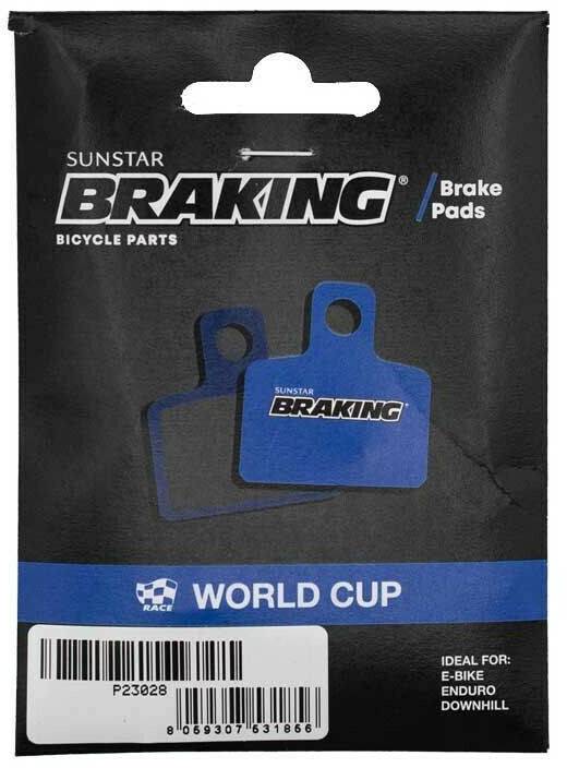 Accesorios para frenos de bicicleta Intersport Braking Race World Cup Hope V4 Sintered Disc Brake Pads Durchsichtig