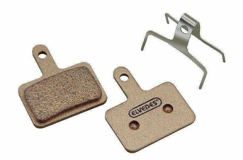 Accesorios para frenos de bicicleta Intersport Elvedes Shimano Br-m375/m415-m495/m515/m525/m575/c501/c601/c607/tektroauriga (pro-(e-)comp)/draco/orion/aquila/rst D-power Sintered Disc Brake Pads 10 Pairs silver