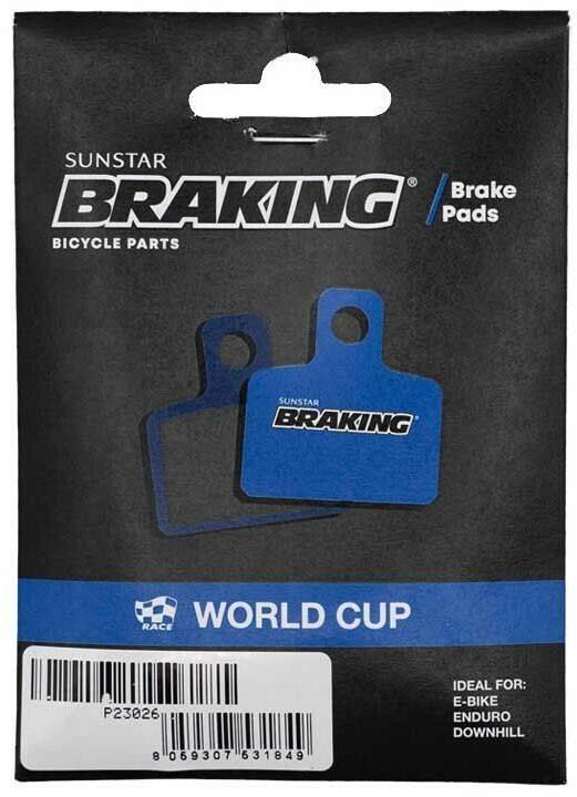 Accesorios para frenos de bicicleta Intersport Braking Race World Cup Formula Cura 4 Sintered Disc Brake Pads Durchsichtig