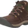 Intersport Keen Kaci 3 Winter Mid Waterproof Hiking dark brown green plaid Calzado de montaña