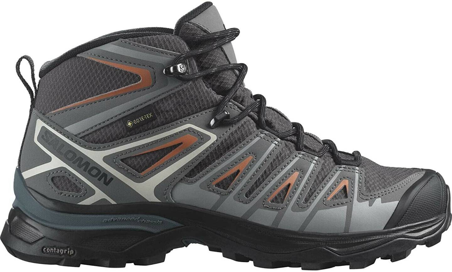 Intersport Salomon X Ultra Pioneer Mid GTX Womenmagnet/quiet shade/coral gold gris Calzado de montaña