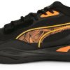 Intersport Puma Playmaker PRO Laser Basketball Shoe black ultra orange Zapatillas de baloncesto