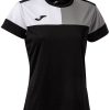 Intersport Joma Crew V Short Sleeve T-shirt Kids (103084.105JR)(901856.111JR) black Camisetas de fútbol