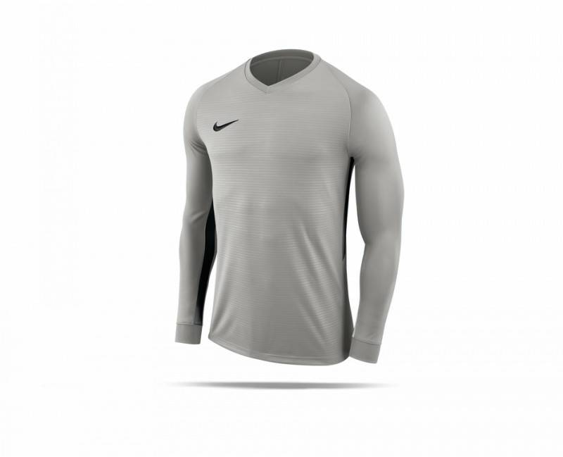 Intersport Nike Tiempo Premier Shirt long sleeve (894248)(894248-057) grey Camisetas de fútbol