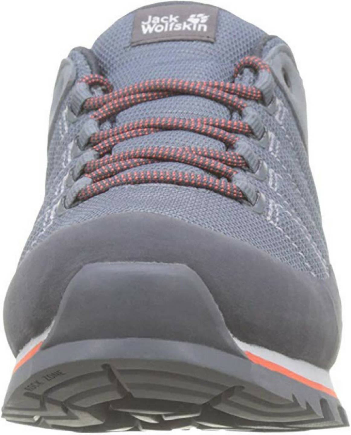 Calzado de montaña Intersport Jack Wolfskin Scrambler Lite Texapore Low Wpebble grey/orange coral