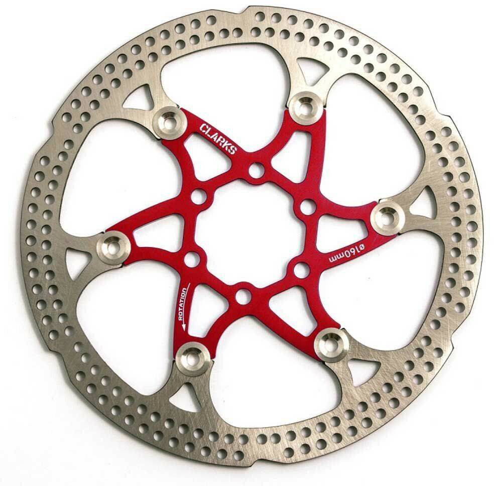 Intersport Clarks Cfr10fa Alu Brake Disc Rot,silver 180 mm Accesorios para frenos de bicicleta