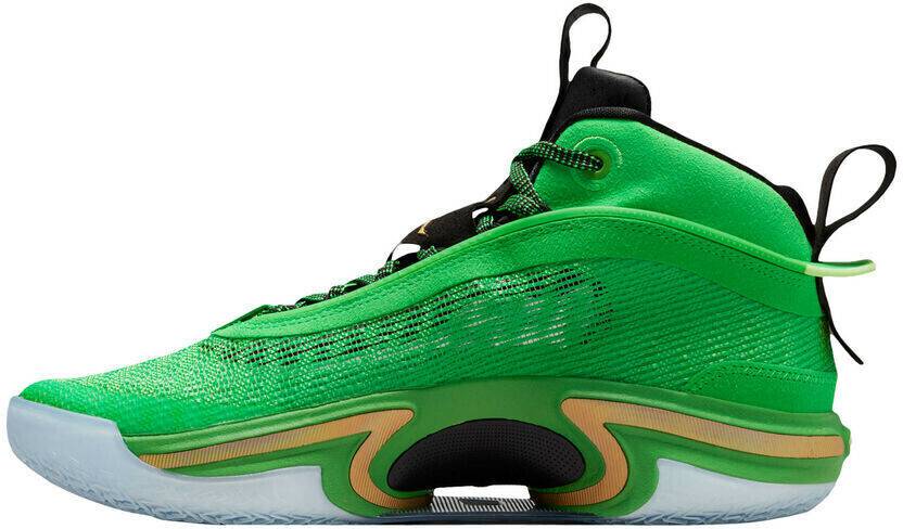 Zapatillas de baloncesto Intersport Nike Jordan XXXV Mid (CZ2650)green spark/metallic gold/black