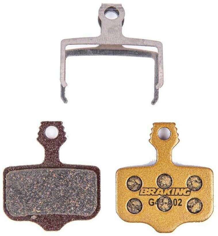 Accesorios para frenos de bicicleta Intersport Braking Incas/avid Elixir/sram Level T-tl Carbon-metallic Disc Brake Pads Golden