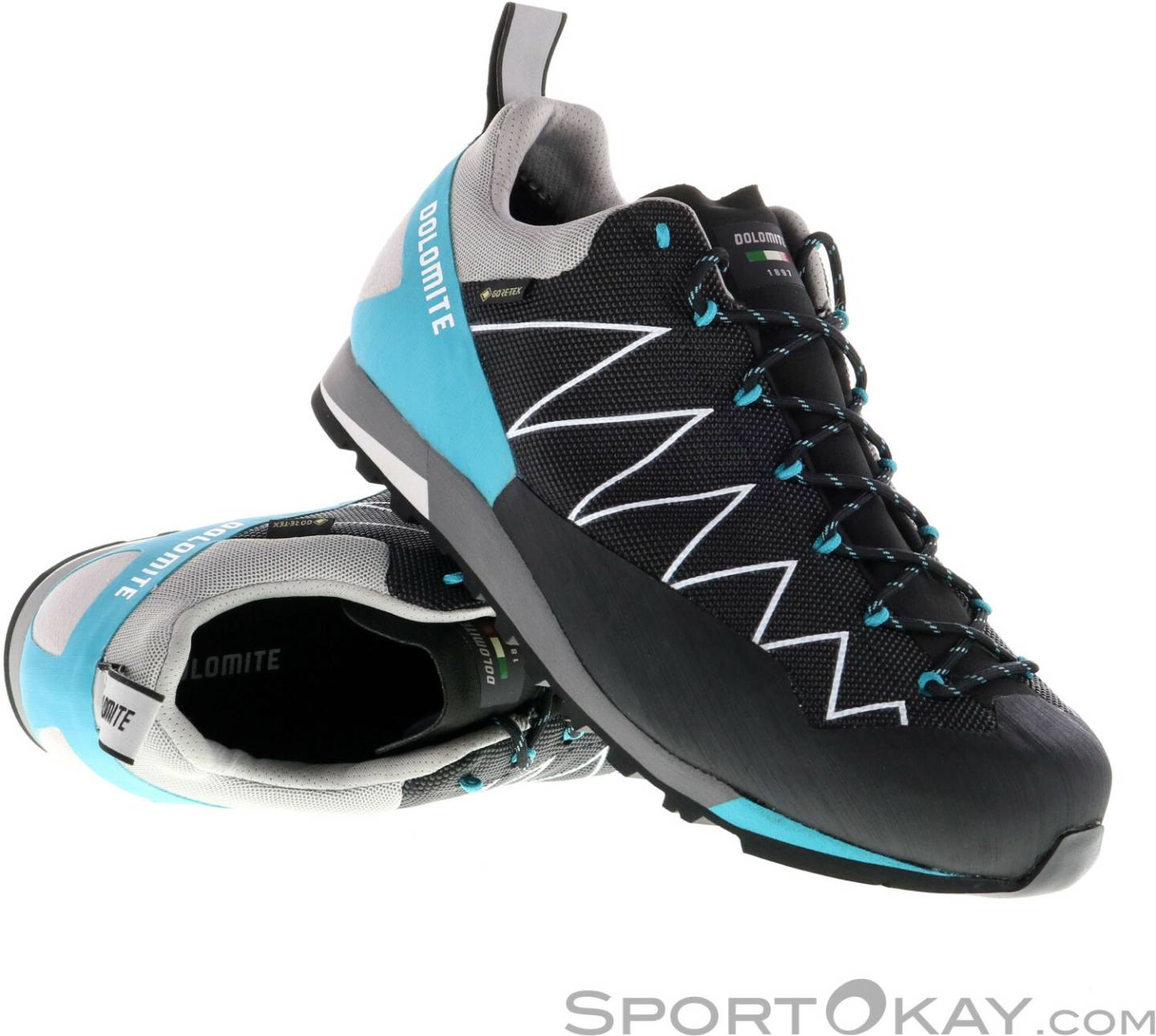 Calzado de montaña Intersport Dolomite Crodarossa LITE GTX 2.0 Women black/capri blue