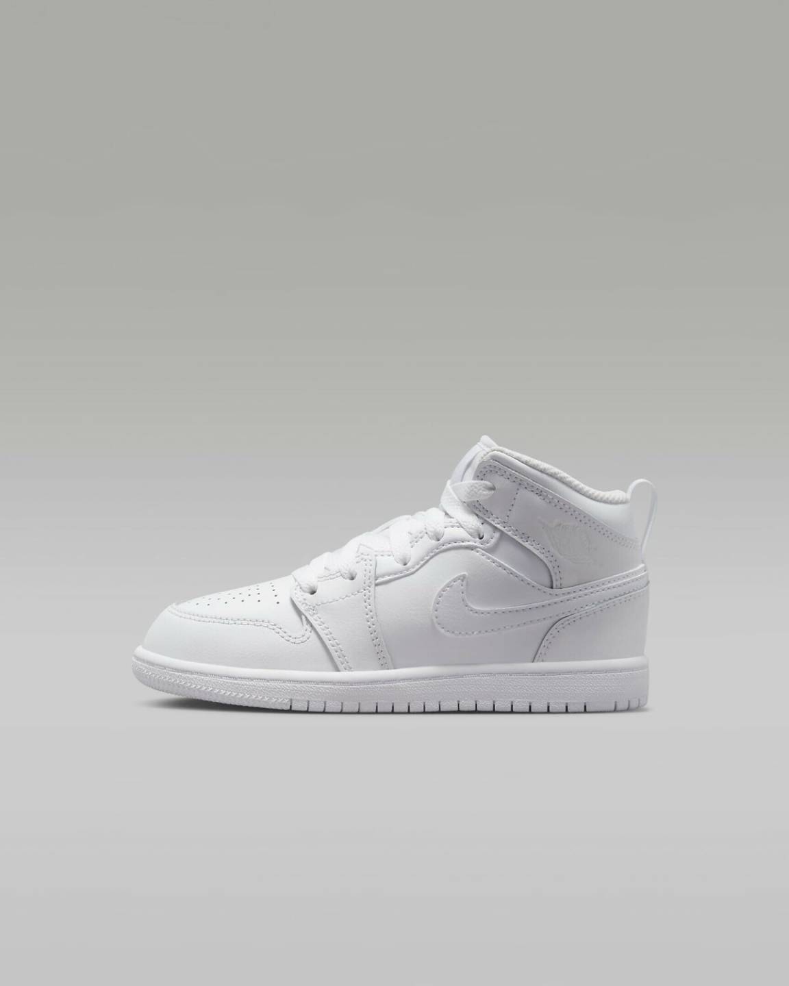 Zapatillas de baloncesto Intersport Nike Air Jordan 1 Mid PS Kids (640734)white/white/white