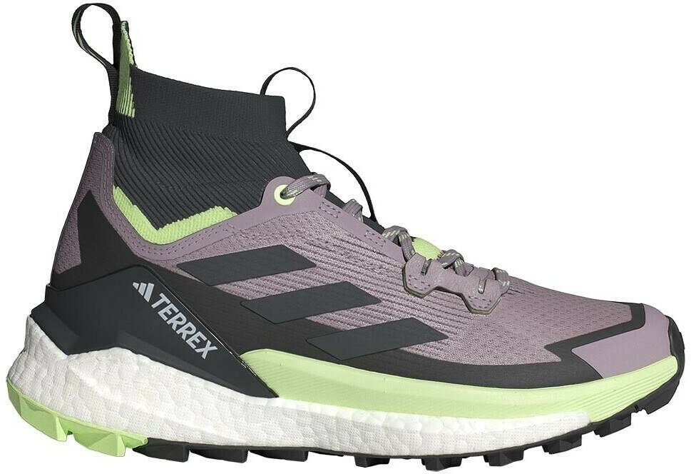 Calzado de montaña Intersport Adidas TERREX Free Hiker 2.0 preloved fig/carbon/green spark