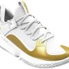 Intersport Under Armour Flow FUTR X 3 Basketball Shoes 103 white metallic gold Zapatillas de baloncesto