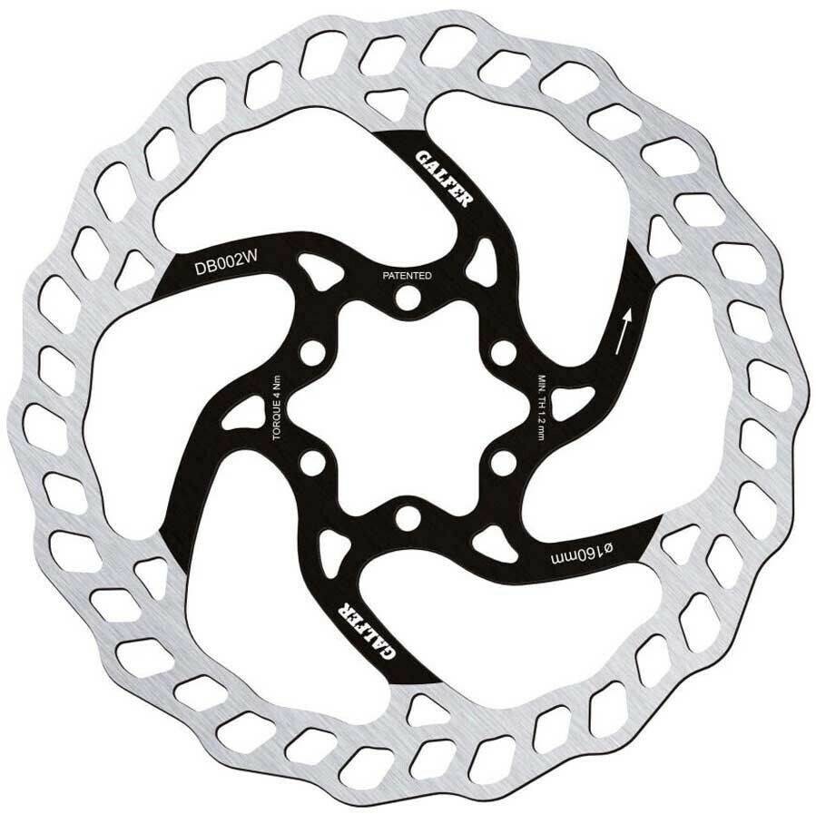 Accesorios para frenos de bicicleta Intersport Galfer 6b 1.8 Mm Brake Disc silver 180 mm