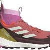 Calzado de montaña Intersport Adidas Terrex Free Hiker 2 Wwonder red/linen green/pulse lilac rojo