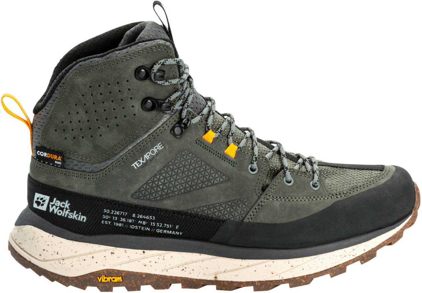 Intersport Jack Wolfskin Terraquest Texapore Mid (4056381)gecko green verde Calzado de montaña