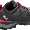 Intersport Jack Wolfskin Force Striker Texapore Low (4038841)phantom/red Calzado de montaña