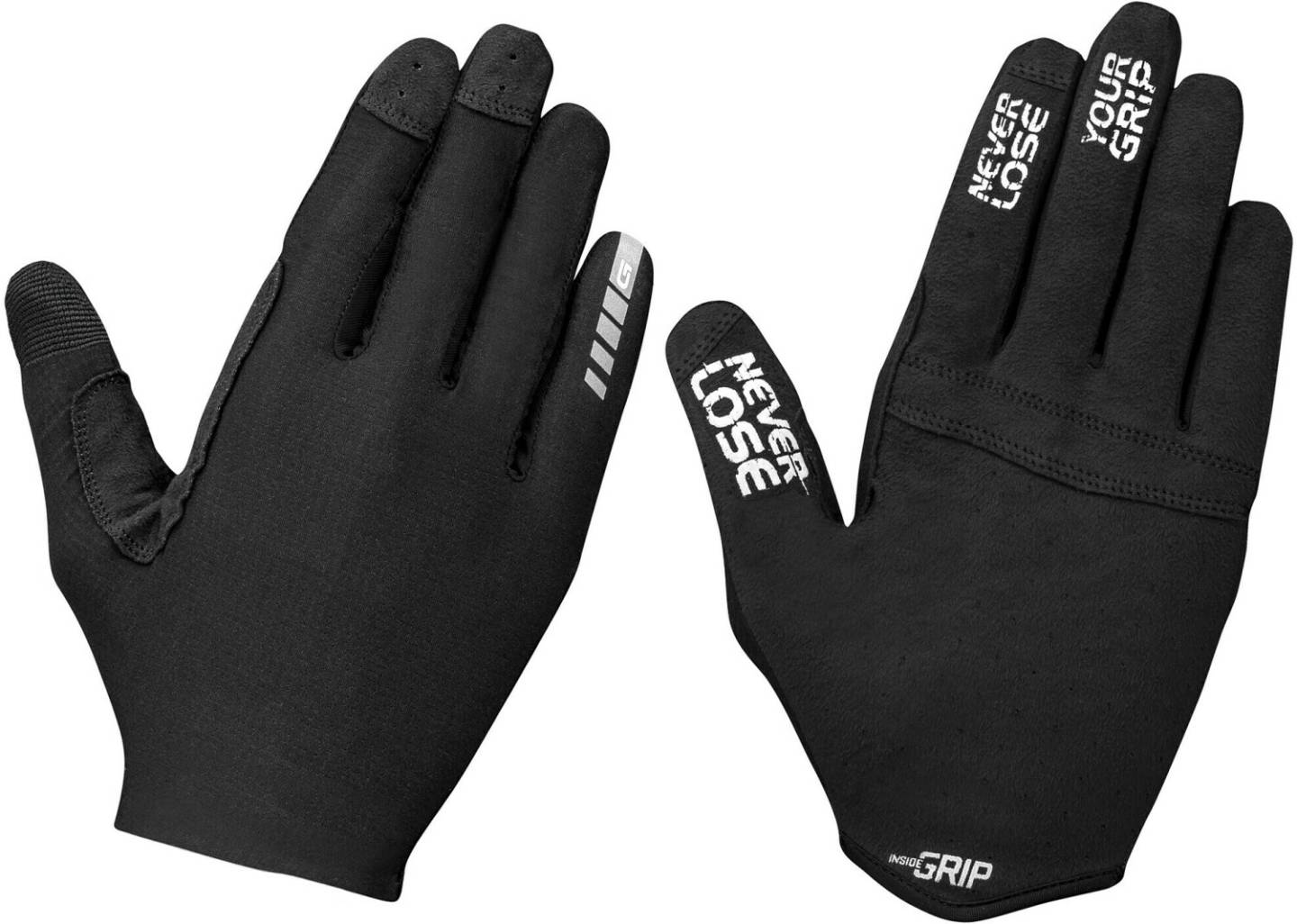 Intersport GripGrab Aerolite InsideGrip Long Finger Glovesblack Guantes de ciclismo