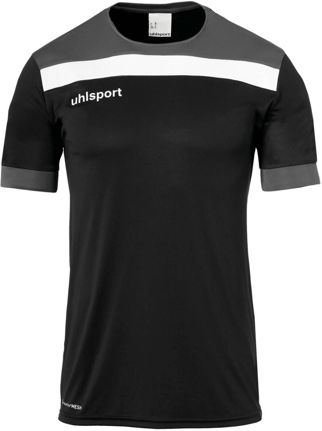 Intersport Uhlsport OFFENSE 23 Shirt short sleeves Youth (1003804K)black/anthracite/white Camisetas de fútbol